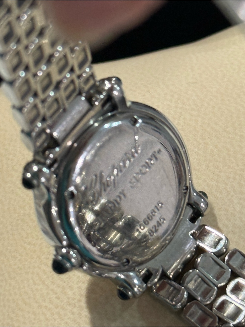 Chopard Silver Women's Stainless Steel Bracelet Watch with Box - Picture 8 of 9